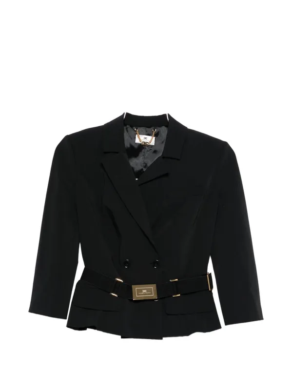 Belted Double-Breasted Jacket