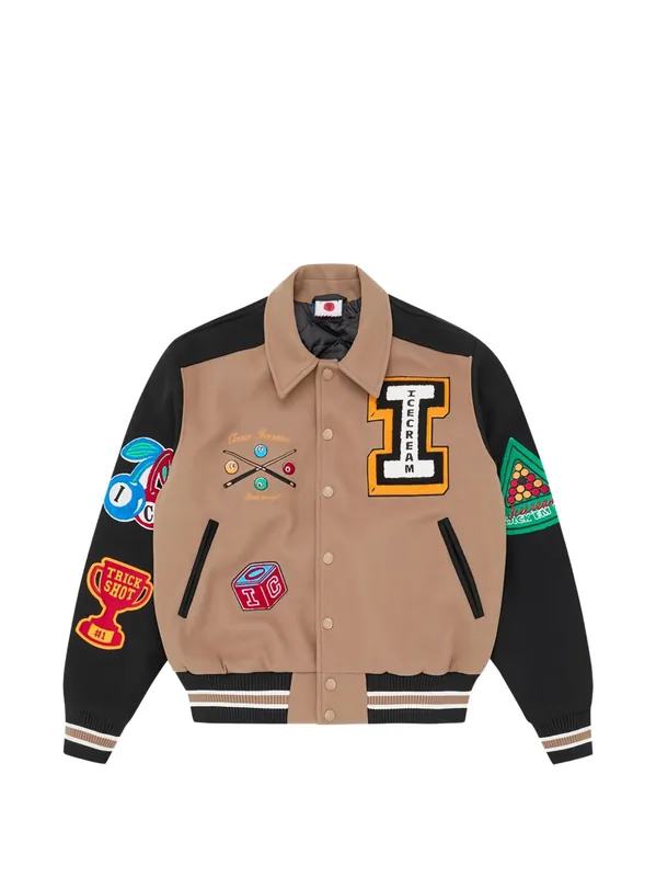 Patch Bomber Jacket - Icecream