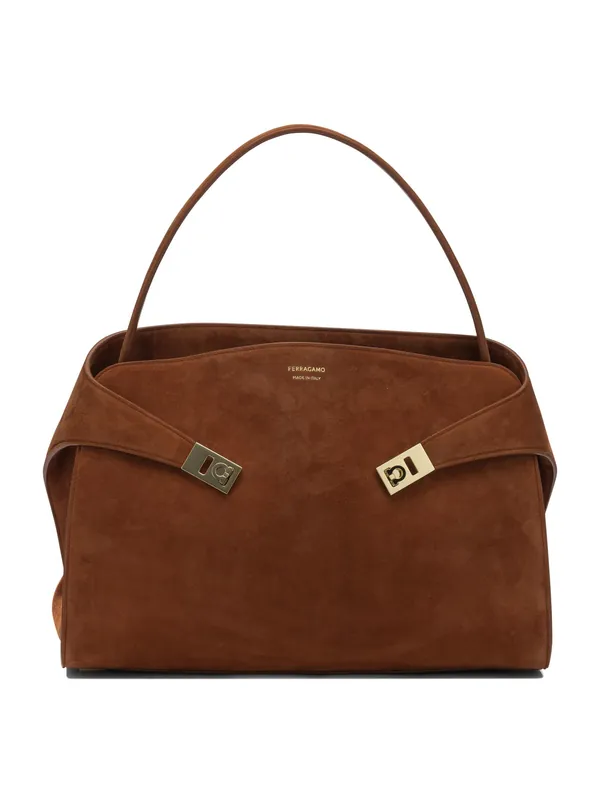 Hug Shoulder Bags Brown - Ferragamo