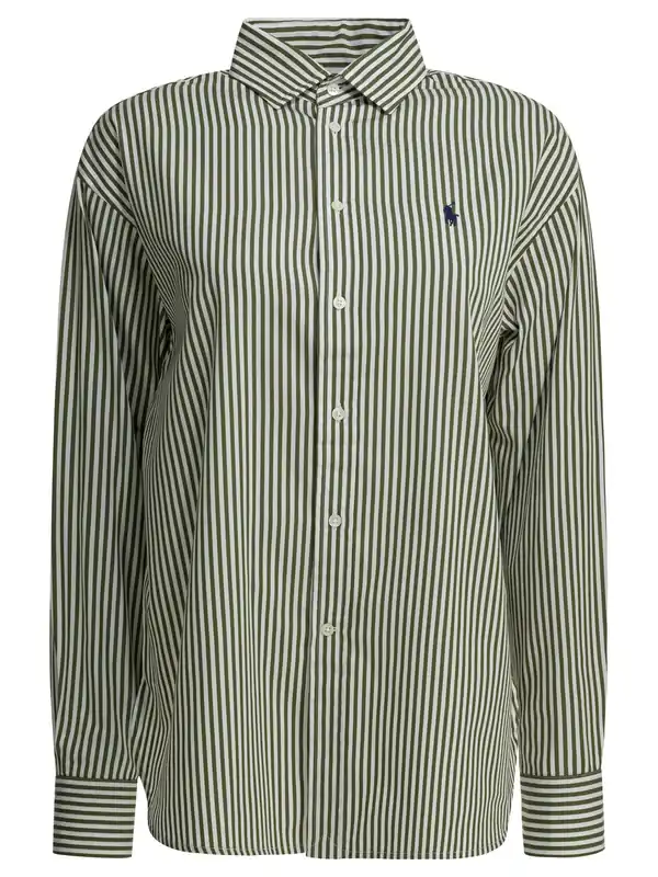 Classic Fit Casual Shirt With Logo Shirts Green - Polo Ralph Lauren