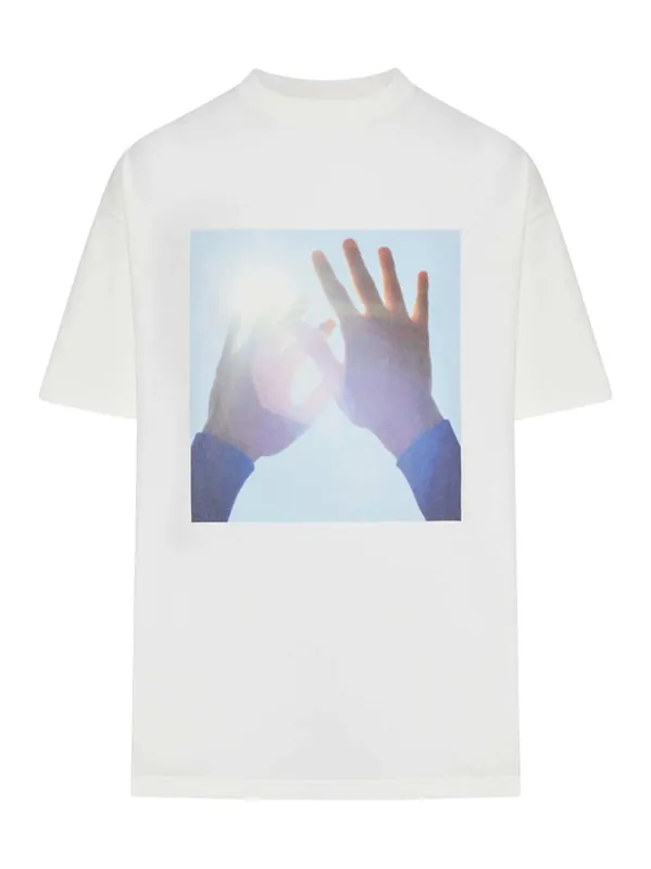 Cotton T-Shirt With Photo Print