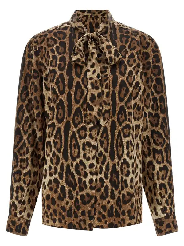 Leopardo Shirt And Blouse Brown - Dolce & Gabbana