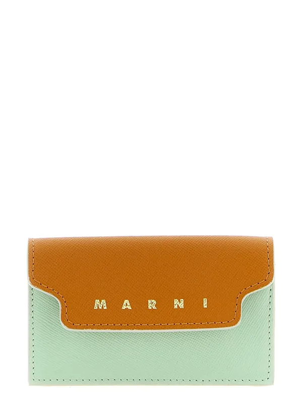 Logo Business Card Holder Wallets And Card Holders Multicolor - Marni
