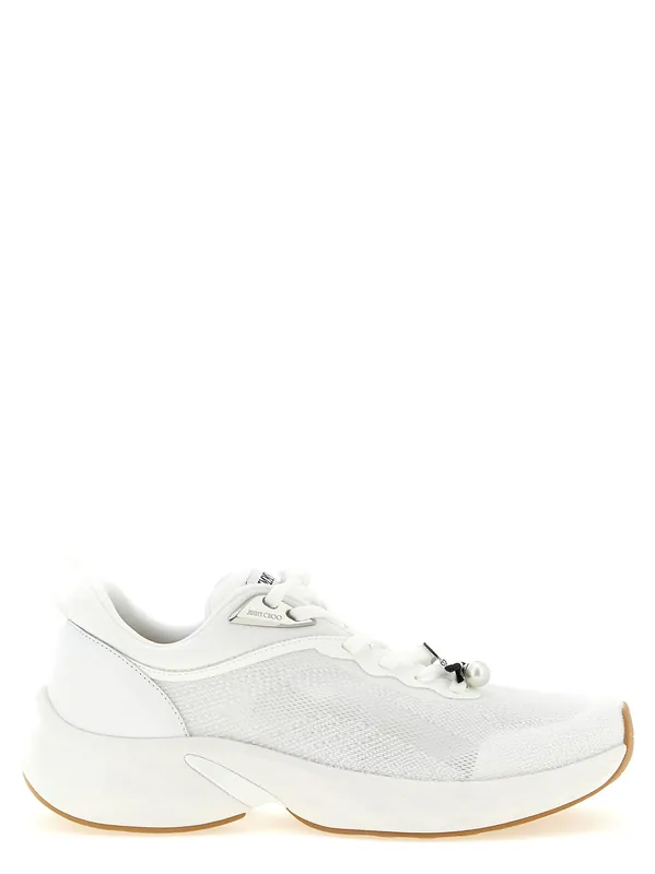 Diamond Run Sneakers White - Jimmy Choo