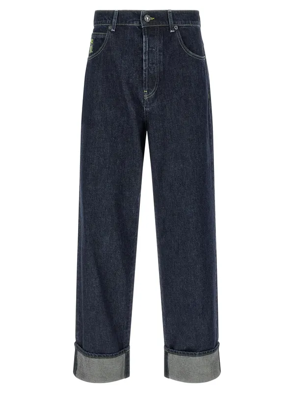 Logo Embroidery Jeans Blue - Marni
