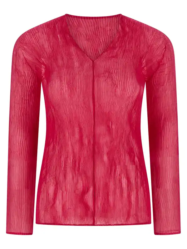 Chiffon Twist 1 Tops Fuchsia - Issey Miyake