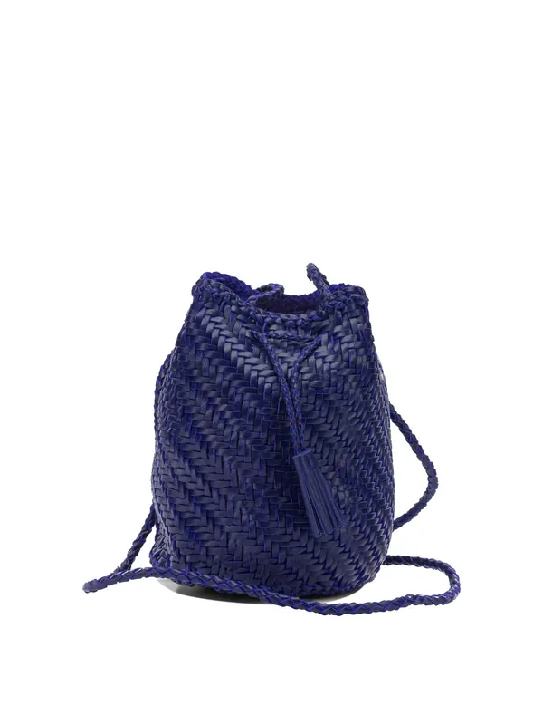 Pompom Double Jump Crossbody Bags Blue - Dragon Diffusion