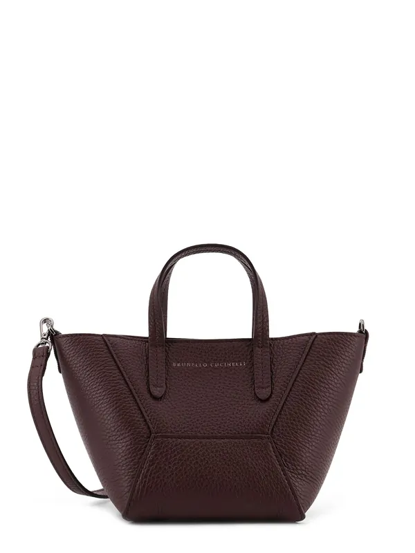 Bc Duo Leather Crossbody Bag - Brunello Cucinelli