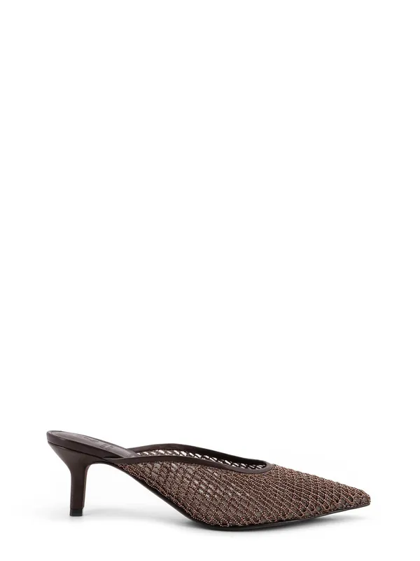 Leather Sandals With Monili Detail - Brunello Cucinelli