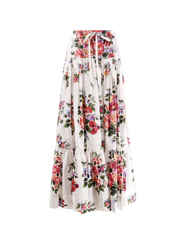 Cotton Long Skirt - Dolce & Gabbana