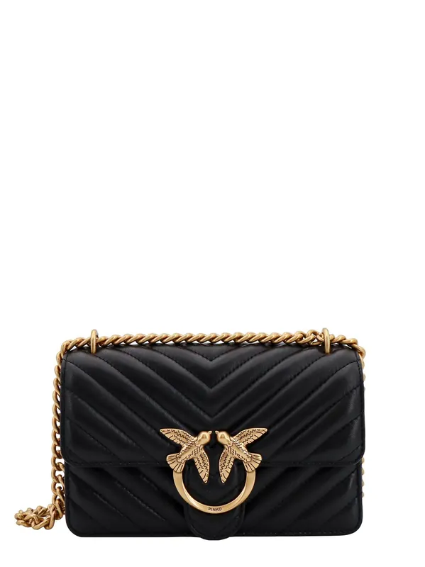 Love One Mini Quilted Leather Crossbody Bag - Pinko