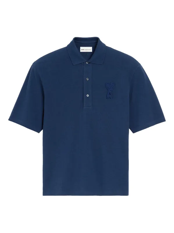 Ami De Coeur Cotton Polo Shirt - Ami Paris