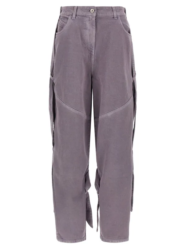 Garment-Dyed Jeans Purple