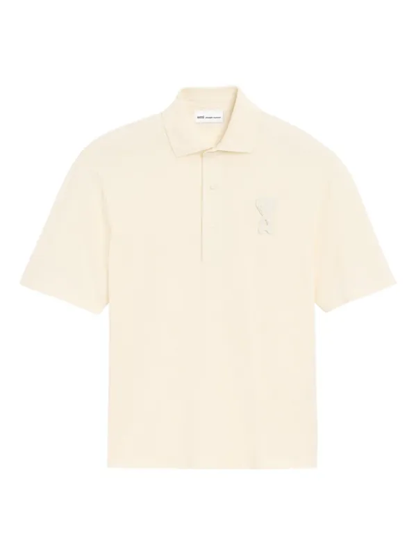 Ami De Coeur Cotton Polo Shirt - Ami Paris