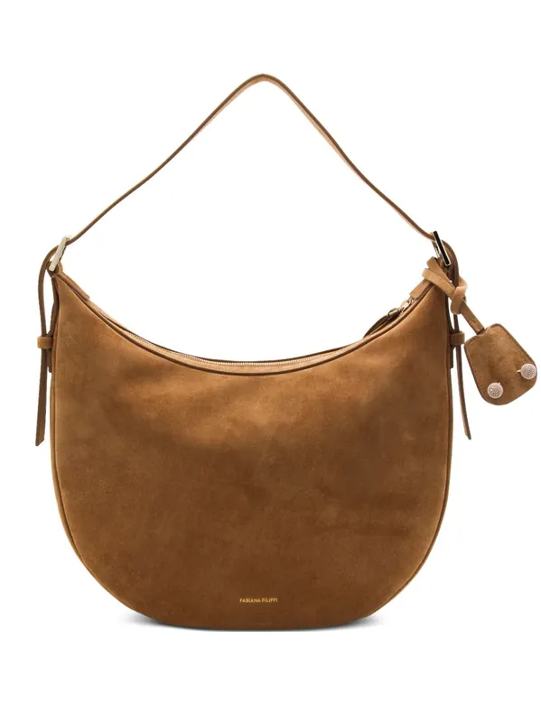 Suede Leather Hobo Bag - Fabiana Filippi