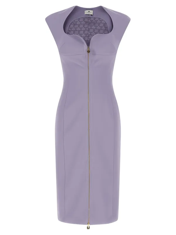 Heart-Shaped Neckline Dress Dresses Purple