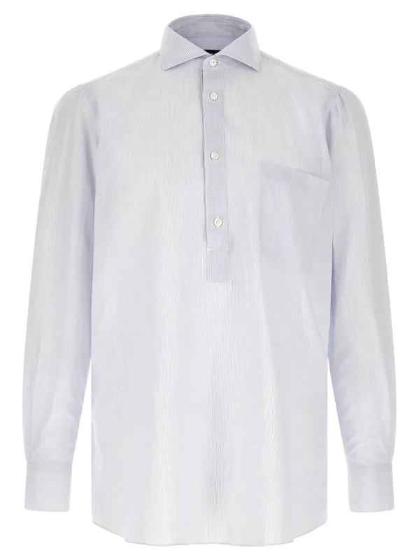 Porto Shirt And Blouse Light Blue - Finamore