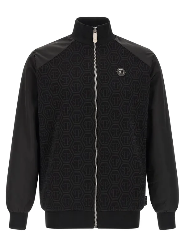 Monogram Sweatshirt Black - Philipp Plein