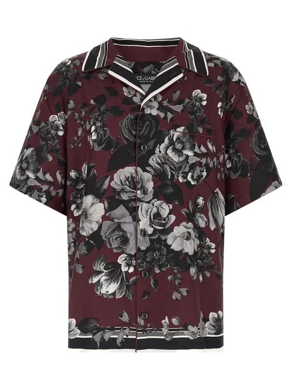 Bouquet Fiori Shirt And Blouse Bordeaux - Dolce & Gabbana