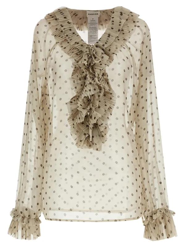 Pallina Shirt And Blouse Beige - P.A.R.O.S.H.