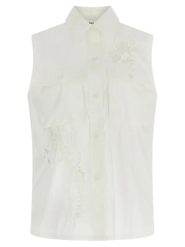 Ninja26 Shirt And Blouse White - P.A.R.O.S.H.
