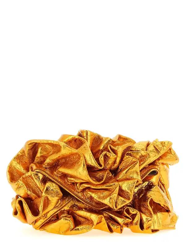 Ruffle Clutch Orange - Dries Van Noten