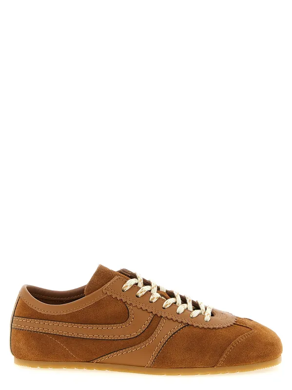 Suede Sneakers Brown - Dries Van Noten