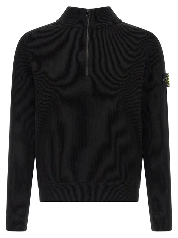 5100124 Sweaters And Cardigans Black - Stone Island