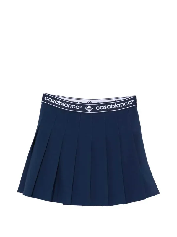 Mini Skirt With Logo Band - Casablanca