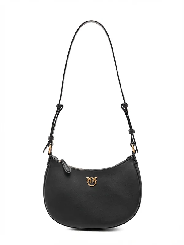 Half Moon Mini Leather Shoulder Bag - Pinko