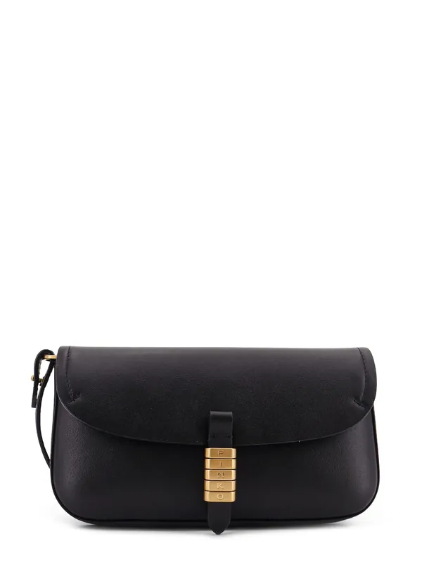 Saddle Flat Leather Crossbody Bag - Pinko