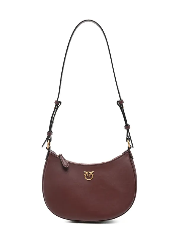 Half Moon Mini Leather Crossbody Bag - Pinko