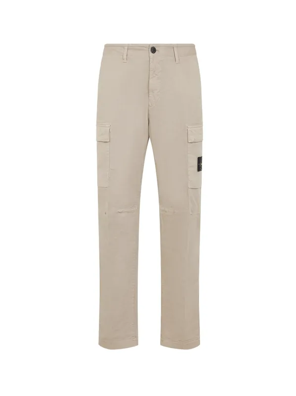 Organic Cotton Trousers - Stone Island