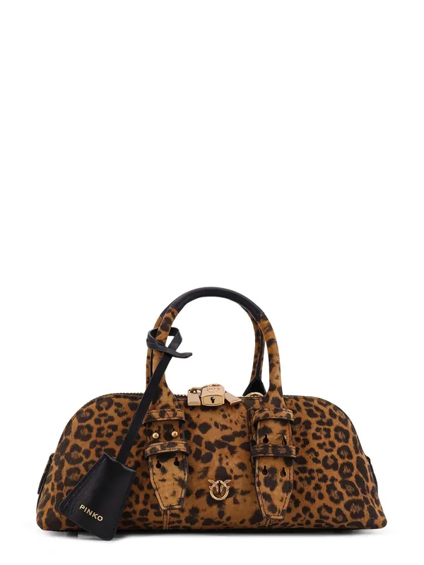 Suede Escape Bag With Animal Print - Pinko