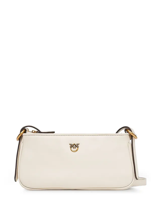 Mini Half Moon Leather Crossbody Bag - Pinko