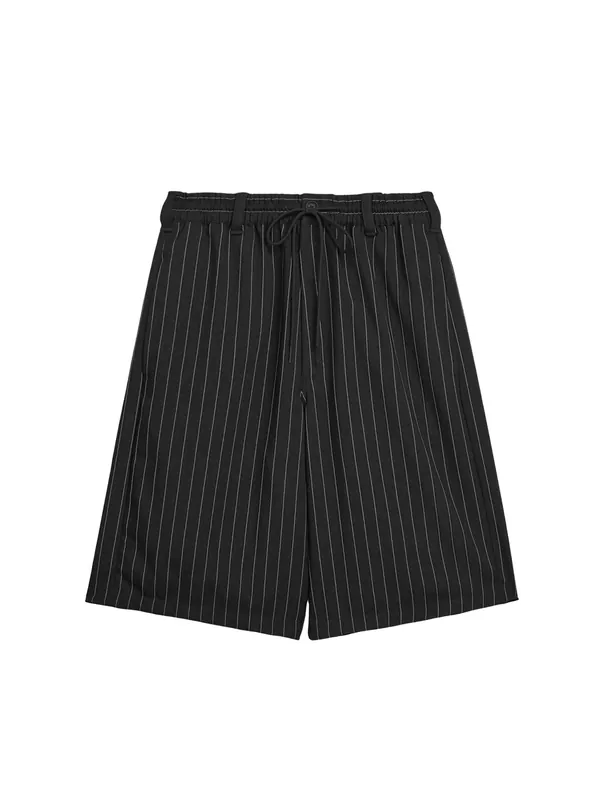 Pinstriped Fabric Bermuda Shorts - Y-3