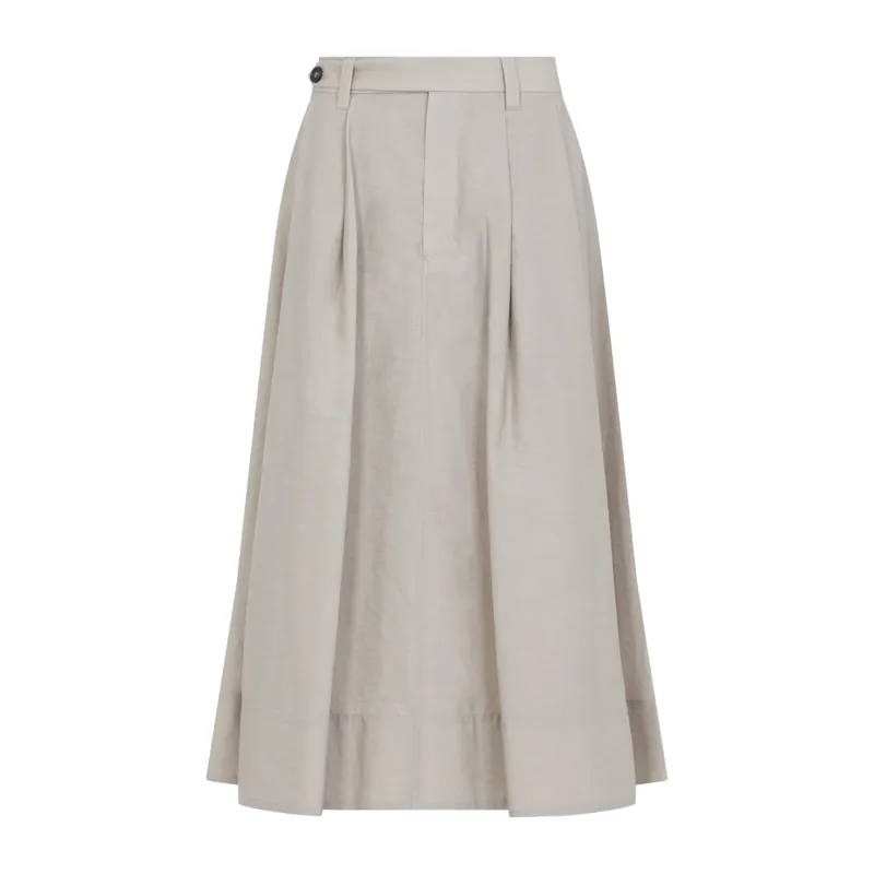Midi Skirts Nude & Neutrals - Brunello Cucinelli
