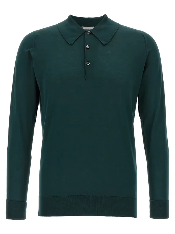 Finchley Polo Green - John Smedley