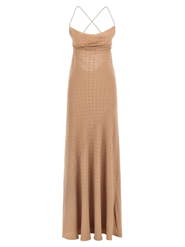 Slip Dress Dresses Beige - Pinko