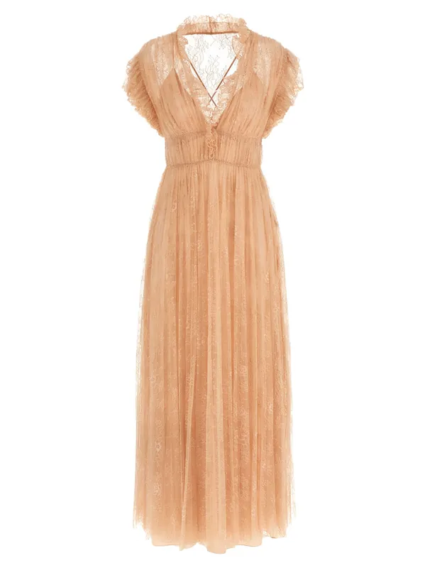 Lace Dress Dresses Pink - Alberta Ferretti