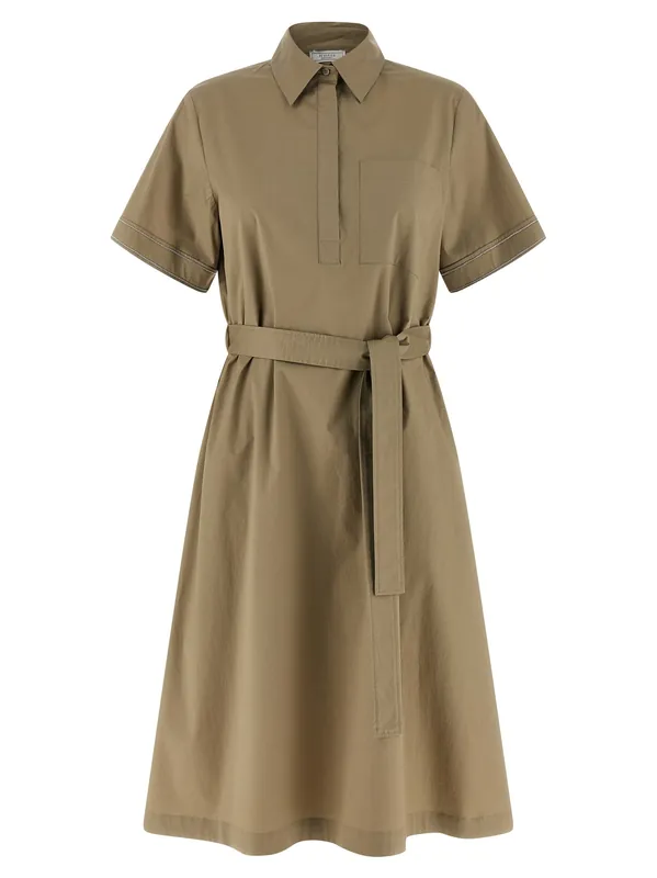 Chemisier Dress Dresses Green - Peserico