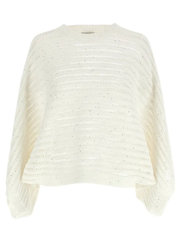 Tricot Florette Sweater Sweaters And Cardigans White - Peserico