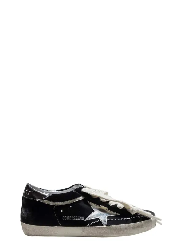 Super Star Velvet Upper Laminated Star And Heel - Golden Goose