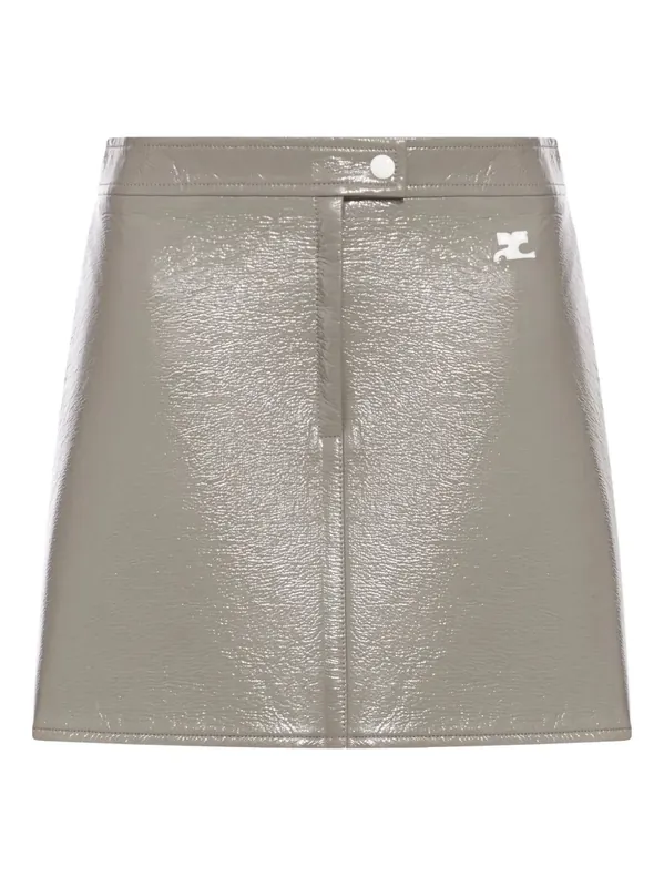 Miniskirt With Logo - Courrèges