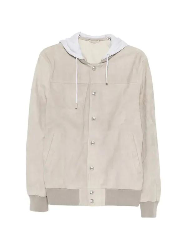 Hooded Suede Jacket - Eleventy