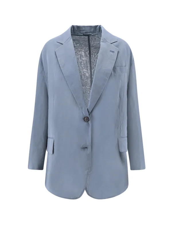 Deconstructed Cotton Blazer - Brunello Cucinelli