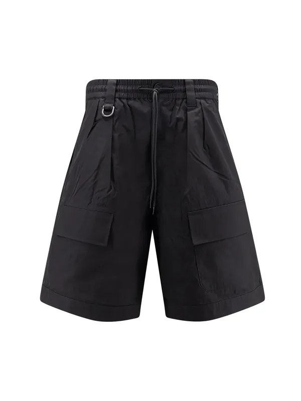 Cotton Blend Cargo Bermuda Shorts - Y-3