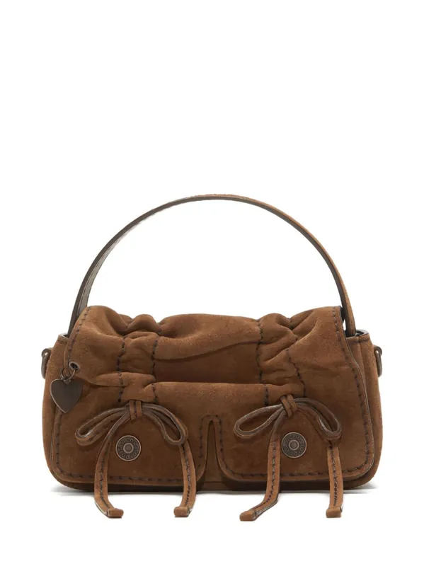 Multipocket Suede Leather Micro Bag - Acne Studios