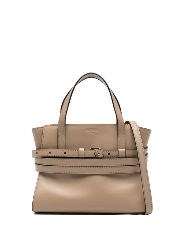 Tie Me Small Leather Handbag - Moschino