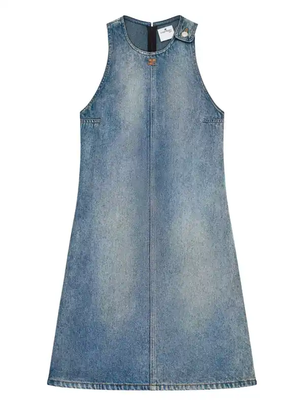 Sleeveless Denim Dress - Courrèges